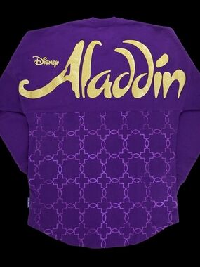 Disney Broadway Purple & Gold Aladdin Crewneck Spirit Jersey